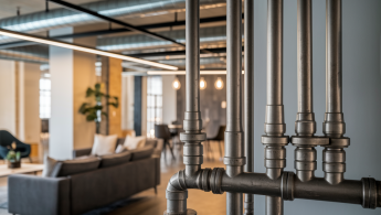 Quand la plomberie devient élément décoratif : tendances industrielles pour intérieur contemporain