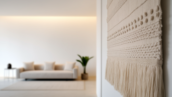 Intégrer les tissages muraux dans une décoration minimaliste