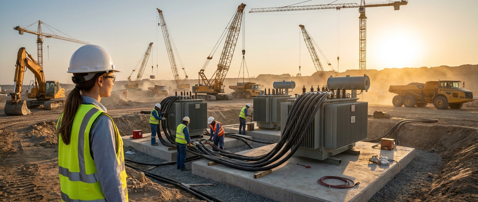 Ouvrir un gros chantier : comment gérer le raccordement en haute tension ?